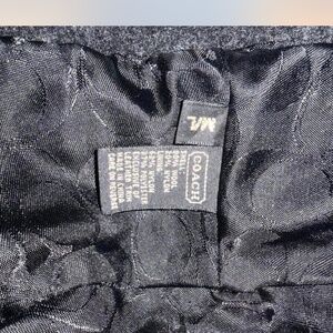 Coach black wool-blend bucket hat